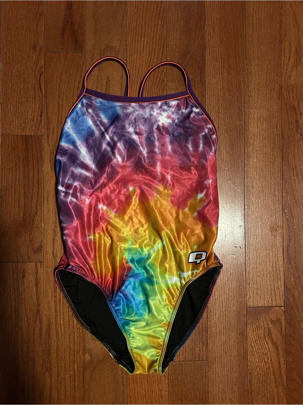 Women’s ' Multi-Color Rainbow Tie-Dye One-Piece competitive Swimsuit